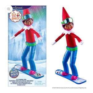 NWT- Elf on the shelf MagiFreez Swish and Sleigh Snowboard Set